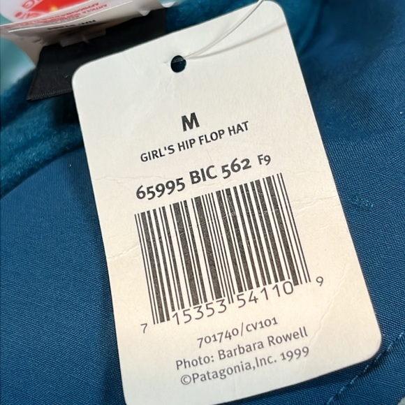 NWT RARE Patagonia Kids M Hip Flop Fleece Bucket HAT 1999 🔥 Blue - Picture 15 of 17